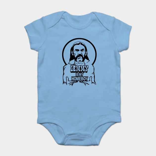 Lemmy Is My Homeboy Baby Bodysuit by KidCrying